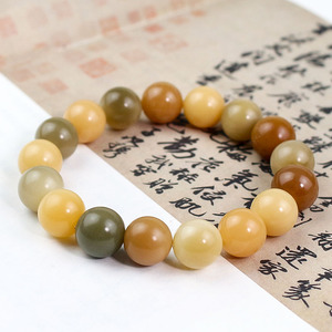 Multi Gem Bodhi Root <b>Bracelet</b> 12mm Round Beads Rainbow Colors Unisex <b>Couple</b> <b>Bracelet</b> Soft Playful Finger Wear - Product Image 2