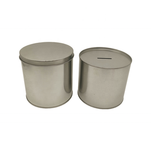Fábrica al por mayor impresión personalizada hojalata redonda almacenamiento ahorro olla Paquete de metal hucha lata - Product Image 2