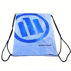 Eco-friendly Waterproof High Quality Custom 420D Polyester Drawstring Backpack Gym Bags <b>String</b> Backpack for Selling - Product Image 3