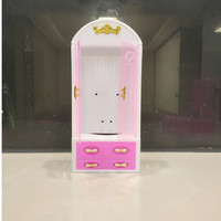 Armoire de rangement pour poupées, accessoires, mini armoire européenne avec cintres, sacs, chaussures, tiroir, meubles ouverts, jouets, cadeau pour enfants