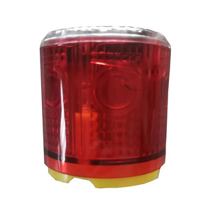 Feu de signalisation LED rouge clignotant, installation par vis, IP65, matériau PC, 3.7V, utilisation pour la sécurité routière - Product Image 1