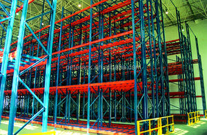 Système de rayonnage VNA à 5 niveaux en acier pour entrepôt, rayonnage à palettes, rayonnage à allées étroites pour cartons - Product Image 5