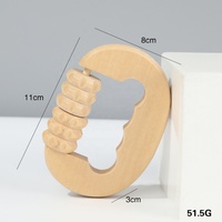 Bâton de massage en bois, rouleau de massage pour le visage et les jambes, respectueux de l'environnement, portable et sain, massage manuel