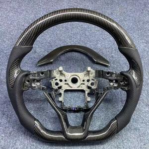 Volant de direction en cuir rouge sport personnalisé CarbMod en fibre de carbone pour 4 branches, 50 mm de diamètre, pour Accord 10e génération - Product Image 6