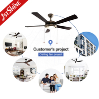 Ventilateur de plafond 1stshine avec lumière, pales en MDF, télécommande, qualité supérieure, haute performance, style luxueux, très bien noté, éco-responsable