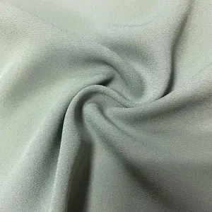 Wholesale Como Woven 75D Crepe Fabric Composition Poly Moss Crepe De Chine Fabric For Clothing