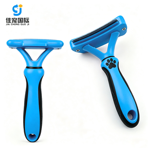 Nouvelle Conception Peigne à Démêler les Poils pour Animaux de Compagnie, Lame Métallique pour Éliminer les Sous-Poils, Brosse pour Chats et Chiens - Product Image 1