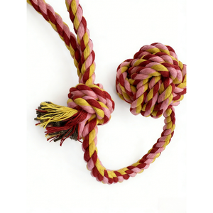 Elle Çekilen Köpek Tasma Oyuncağı, İnteraktif Dokuma Pamuklu Evcil Hayvan Çiğneme Tasma Oyuncağı, Köpek Diş Temizliği İçin Kullanılır - Product Image 3