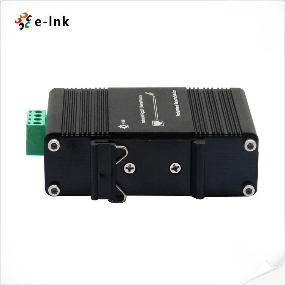 Elink Mini Industrial 1-Port 100/1000X SFP to 1-Port 10/100/1000T 60W PoE++ Media Converter LNK-IMC3012P60-SFP
