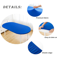 Nappe de stand d'exposition personnalisée imprimée extensible, housse de table rectangulaire en spandex, nappe publicitaire