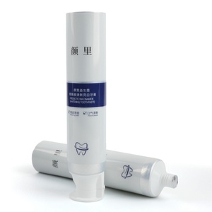 Custom Logo Printed 150ML Cosmetics Plastic Hose Container Factory Made <b>Toothpaste</b> Tube with Pump Cap for Cosmetics Packaging - Product Image 2