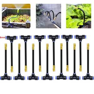 Kit d'arrosage automatique OD8mm à connexion rapide, micro-pulvérisation pour l'irrigation et l'humidification des jardins - Product Image 5