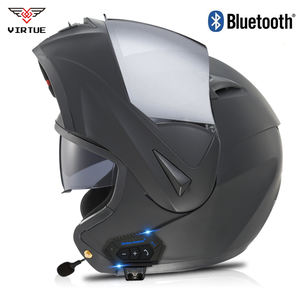 Casco de Motocicleta Abatible VIRTUE DOT - Doble Visera, Auriculares Bluetooth, Resistente a Arañazos y Servicios OEM Disponibles - Product Image 5