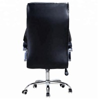 Fauteuil Egg Aviator pivotant en cuir véritable PU rétro de style bureau de direction vintage brun Airffy, inspiré d'Arne Jacobsen, pour atelier
