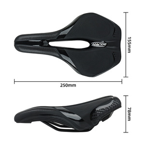 Sillín de bicicleta Bolany, hueco, transpirable, suave y cómodo para bicicleta de montaña, unisex, para adultos, negro - Product Image 2
