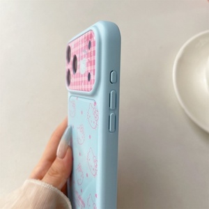 เคสโทรศัพท์มือถือลายการ์ตูนแฟชั่นน่ารัก ลายแมว กระต่าย หมี สำหรับ iPhone 13 14 15 16 17 pro max ป้องกันกล้อง พิมพ์ลาย ป้องกันด้านหลัง - Product Image 4
