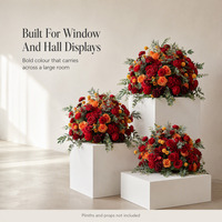 Arrangement floral artificiel en soie pour centre de table de mariage, décoration de bouquet pour salle d'événements, banquet, intérieur et extérieur