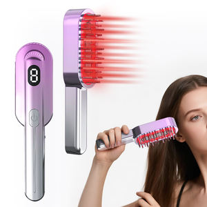Vendita calda pettine per la crescita dei capelli rosso + blu luce con siero di importazione testa elettrica massaggiatore Anti-perdita di capelli vibrazione del cuoio capelluto massaggio pettine - Product Image 2