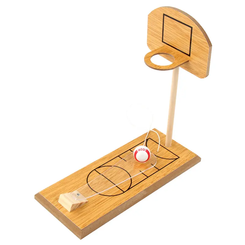 Anak-anak Bayi Meja Kayu Permainan Mini Basket Desktop Dalam Ruangan Klasik Meja Bola Papan Mainan Pendidikan