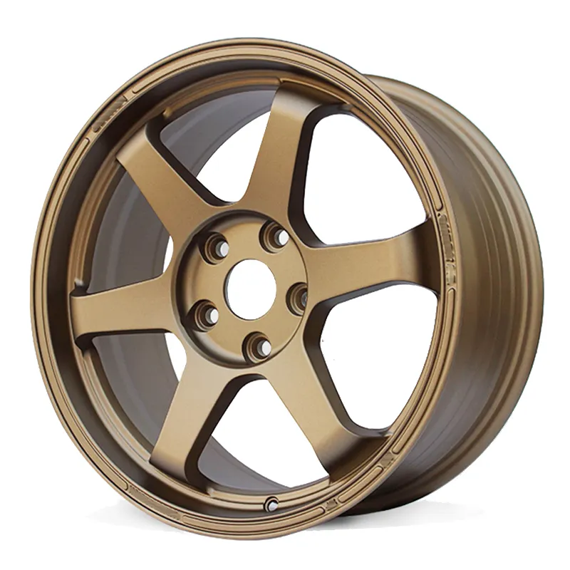 wheel rims racing auto sport tyres aluminum alloy passenger car rim gold 18 for BMW 3 Series Civic A4 Golf