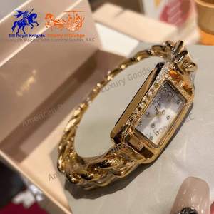 Relojes de Lujo para Mujer Marca H con Diamantes, Diseño Cuadrado Personalizado, Movimiento de Cuarzo Ronda, Caja de Acero Inoxidable 316L, Puntero Moderno - Product Image 6