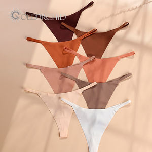 Mode Respirant Personnalisé Élégant Filles Conception Coton Femme Sans Couture Haute Qualité String Remise Femmes Sexy Sous-Vêtements Ensemble - Product Image 2