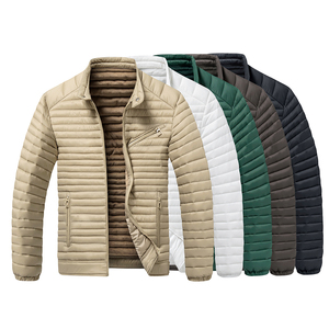 Vêtements en gros OEM/ODM – Nouvelle veste chaude d'hiver imperméable et résistante à la neige, col rabattable, style aviateur, veste de baseball, veste robuste pour homme - Product Image 3
