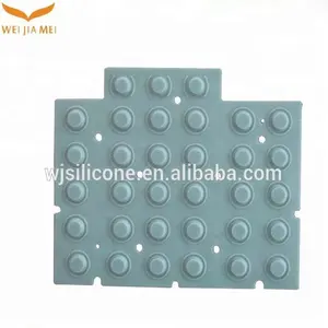Impermeable personalizada electrónico goma silicona conductora de fabricante