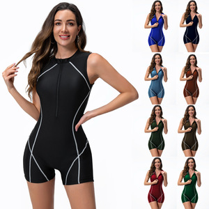 <span class=keywords><strong>Bikini</strong></span> de una pieza con logotipo personalizado, traje de baño corto de buceo, traje de neopreno, ropa de playa, traje de baño de mujer, trajes de baño de lujo para mujer - Product Image 6