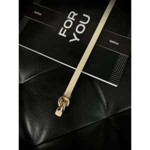 Fiori Knitted Buckle <b>Thin</b> Women's Belt D <b>Ring</b> Alloy Casual Style - Product Image 1