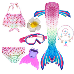 Costumi da bagno per ragazze BAIGE 2026 con code da sirena e monopinna, combinazioni multiple, ideali come regalo di compleanno o per Halloween - Product Image 5