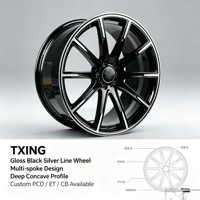 Jantes forgées noires brillantes de 19 et 20 pouces pour Chevy Camaro Alpha Zeta Mustang S550 S650 5x120 5x114.3, jantes de performance