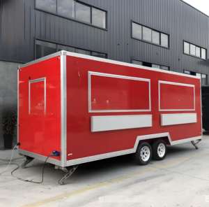 Camión de Comida para Parejas <span class=keywords><strong>con</strong></span> Dos Estaciones de Trabajo, Almacenamiento Compartido y un Pequeño Área de Descanso para Negocios de Comida Callejera Familiares - Product Image 2