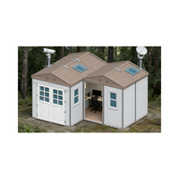WooWild – Station de surveillance modulaire préfabriquée portable, mobile, étanche, en HDPE, alimentée à l'énergie solaire, écologique, pour entrepôt, atelier, parc