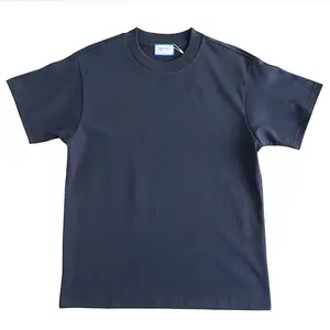 Yingling blanc t-shirt surdimensionné hommes camisetas con buena tela 400G poids lourd t-shirt col montant t-shirt