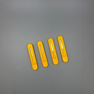 Mini Utility Knife Yellow 9.5 Cm Stainless Steel Blade Portable For Unpacking And Paper Cutting - Product Image 1