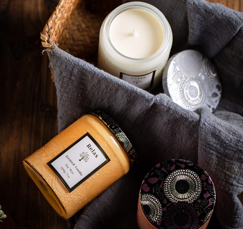 アロマ・キャンドル candle 's ロマンティックスパタイムズ高級香りキャンドルプライベートラベル