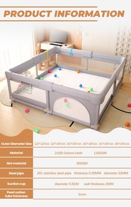 <span class=keywords><strong>Parc</strong></span> de jeu spacieux <span class=keywords><strong>pour</strong></span> bébé avec clôture pliable <span class=keywords><strong>pour</strong></span> tout-petits et bébés, rangement facile et <span class=keywords><strong>espace</strong></span> sécurisé <span class=keywords><strong>pour</strong></span> ramper - Product Image 6
