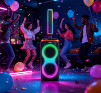 Altavoz Bluetooth de 100W RMS con MOQ Bajo para Pruebas, Venta al por Mayor, Molde Privado, OEM, ODM, Logotipo Personalizado, Caja Colorida, Fabricante de Altavoces para Fiestas