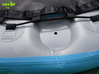 Hamac flottant gonflable carré vert sur mesure de 2,4 m, nouveau design, pour piscine, chaise flottante, hamac de quai pour la natation