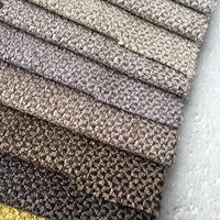 Tissu d'ameublement ignifuge 380 g/m² en polyester 100 % uni teint, imitation lin, pour canapé