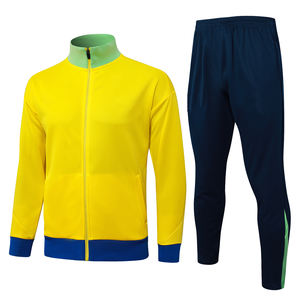 Uniforme de Fútbol para Entrenamiento de Secado Rápido con Cremallera Completa y Manga Corta para Otoño/Invierno, Uniforme de Competición de Clubes Europeos de Brasil 25/26 - Product Image 1