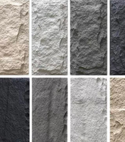 Panneau mural moderne en faux placage de roche de montagne 3D, surface acrylique solide, imperméable, ignifuge, léger, grande dalle, pour usage en entrepôt