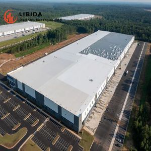 Bâtiments de construction en acier préfabriqué certifiés CE, résistance sismique, garage et entrepôt - Product Image 2