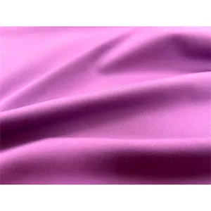 Double jersey fabric 79% polyester 21% spandex knit peach finished stretch fabric