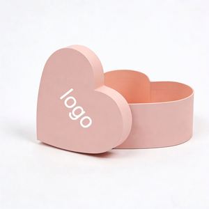 Factory Direct Customizable Free Design Eco-Friendly High-End <b>Pink</b> Paper Heart-Shaped <b>Gift</b> <b>Box</b> Elegant Valentine's Day Wedding - Product Image 1