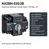 CHINT NXZBN-125 125A 3P 4P CB Classe 3 Phases Double Alimentation IP20 Commutateur de Transfert Automatique AC380V AC400V 6kA-10kA CE CB