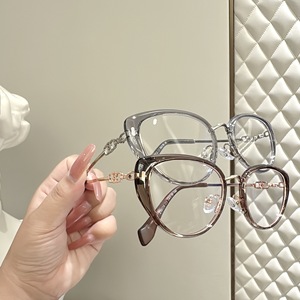 Montures de lunettes Danyang Cat Eye, monture complète en résine, anti-lumière bleue, lunettes tendance pour femmes, grande taille 210726 - Product Image 1