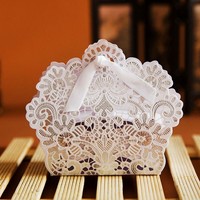 Boîte à bonbons de mariage en forme de fleur - Boîte d'emballage créative en carton pour cadeaux de mariage - Boîte cadeau pour bonbons de mariage
