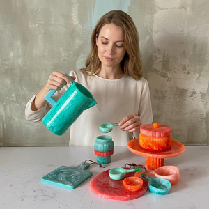 The Handmade Collection Resin Pitcher <b>Beer</b> & Wine Jug Set for Parties-Durable Eco-Friendly Dishwasher Safe Modern Luxury Design - Product Image 1